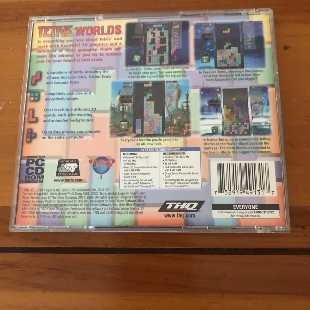 Tetris Worlds PC CD-ROM PC Game 2002